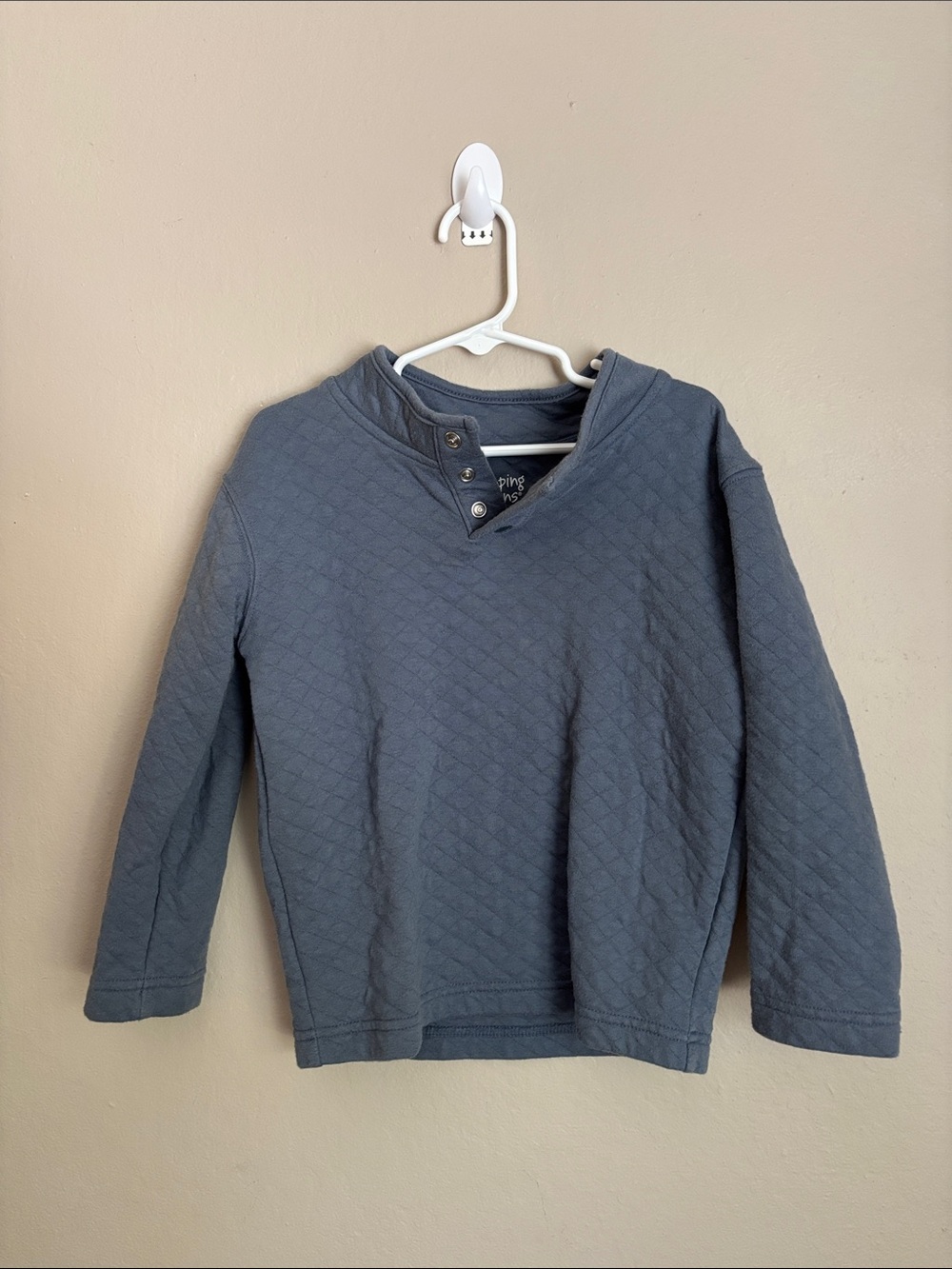 Jumping Beans Quilted Long Sleeve Pullover - Slate Blue size 5T